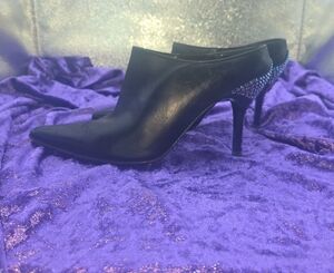 VINTAGE Via Spiga Booties With Austrian Crystal Heels